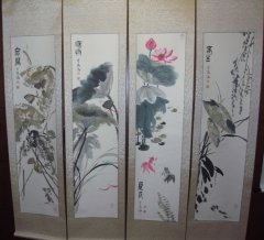 作品名稱:《春夏秋冬》四聯